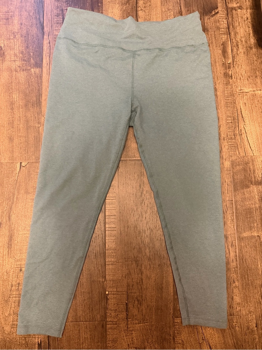 High-Waist Stretch Leggings in Sage Green